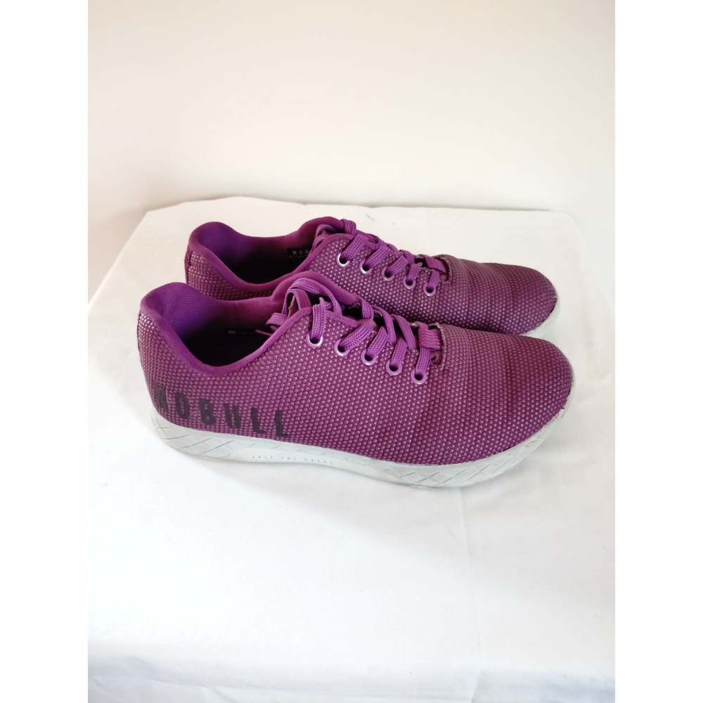 NOBULL Textured Super Fabric Women 7 Purple Athletic Trainers Workout Sneakers